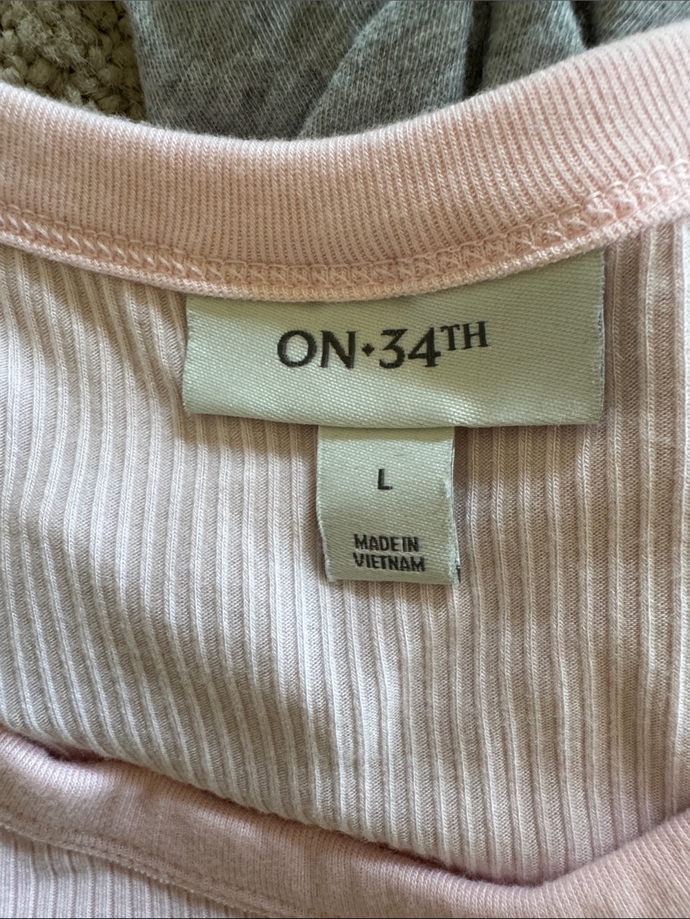 Melrose and Market Ribbed Pink & Neutral Tank Tops Set Bundle of 4 - Picture 2 of 10